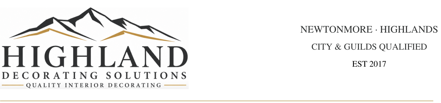 Highland Decorating Solutions mountain logo